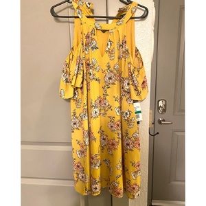 Cold shoulder sun dress